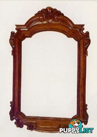 Solid Mahogany Wood Hand Crafted Bevelled Large Wall Mirror