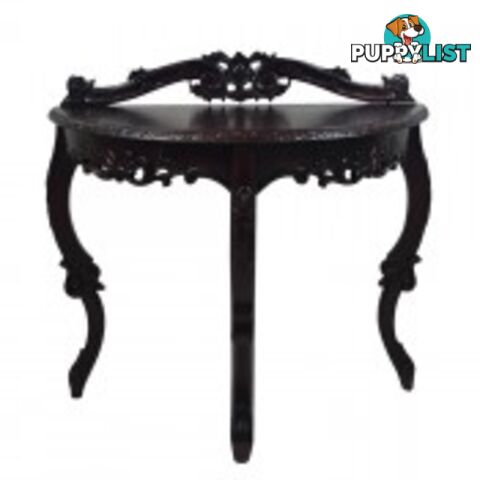 Solid Mahogany Wood Carved Hall Table