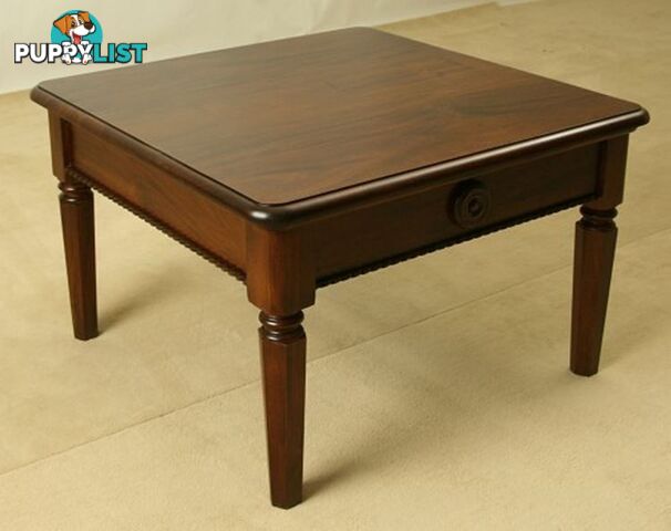 Mahogany Wood Square Coffee Table