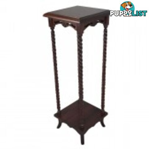 Solid Mahogany Wood Square Lamp Table