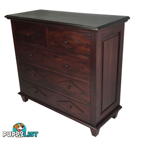 Solid Mahogany Wood Chest of Drawers