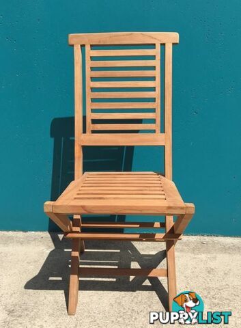 Outdoor Furniture Solid Teak Wood Folding Chair