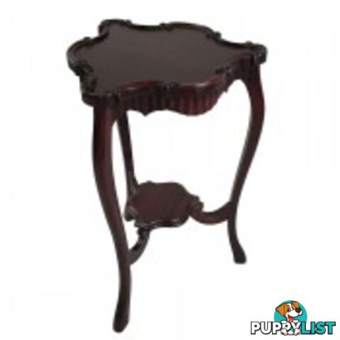 Solid Mahogany Wood Carved Lamp Table