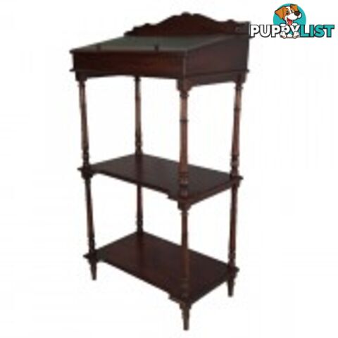 Solid Mahogany Wood Multi Use Shelf and Storage