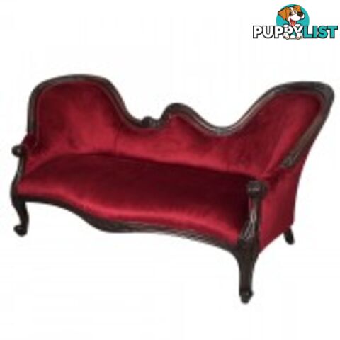 Solid Mahogany Wood Chaise Lounge / Sofa