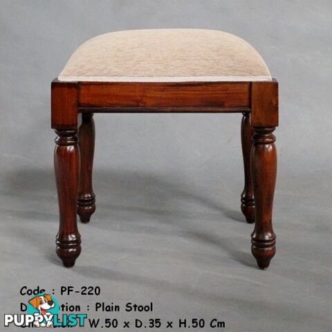 Solid Mahogany Wood Bedroom Stool