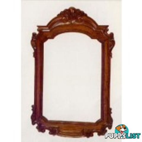 Solid Mahogany Wood Hand Crafted Bevelled Large Wall Mirror