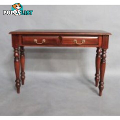 Solid Mahogany Wood Round Leg Hall Table