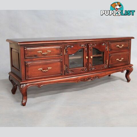 Solid Mahogany Wood TV Cabinet