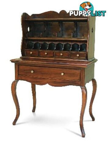 Solid Mahogany Wood Writing Desk