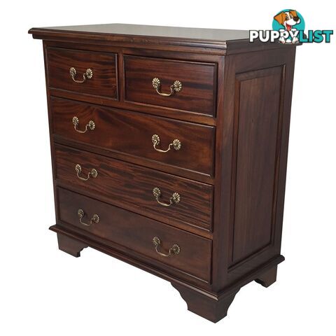 Solid Mahogany Wood Chest of Drawers