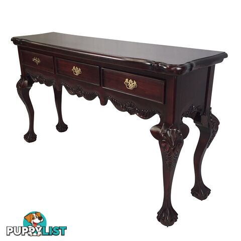 Solid Mahogany 3 Drawers Hall Table