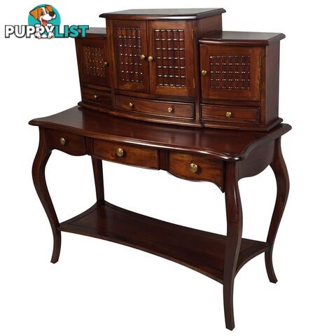 Mahogany Wood Writing Desk Bureau