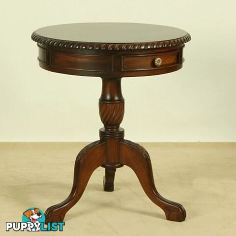 Solid Mahogany Wood 90 cm Round Table