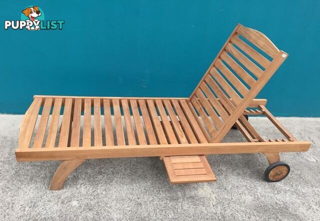 Outdoor Furniture Solid Teak Wood 1 Fold Sun Lounger