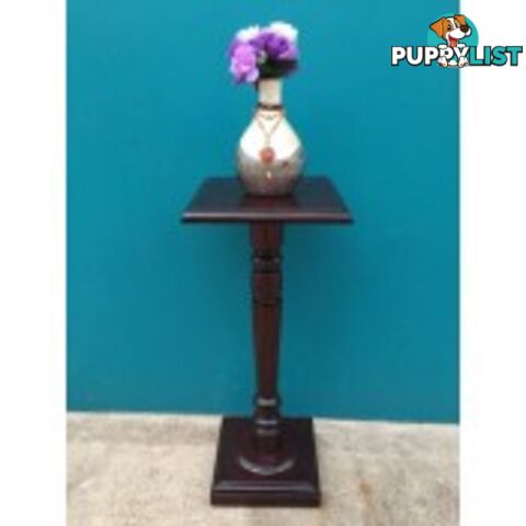 Solid Mahogany Wood Square Plant / Flower Stand