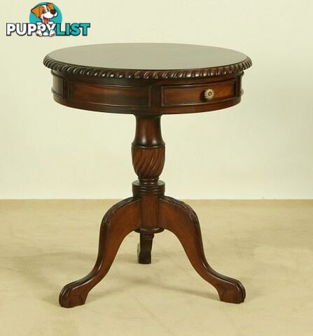 Solid Mahogany Wood 60 cm Round Table