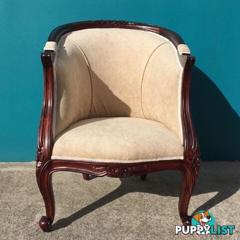 Solid Mahogany Wood Tub Chair