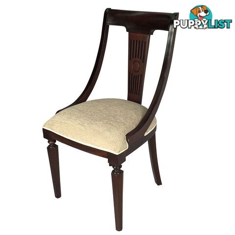 Solid Mahogany Wood Reproduction Royal Arm Chair