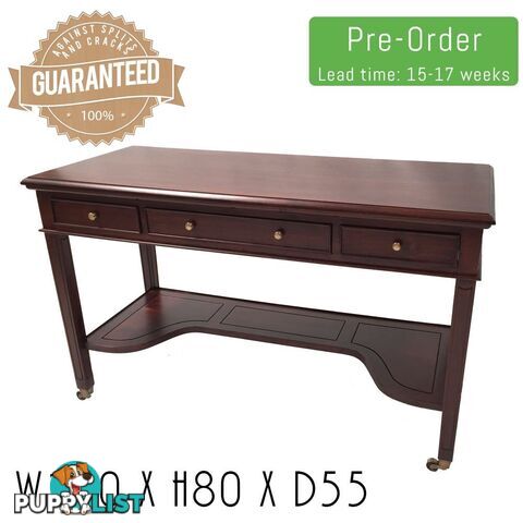 Solid Mahogany Wood Writing Desk