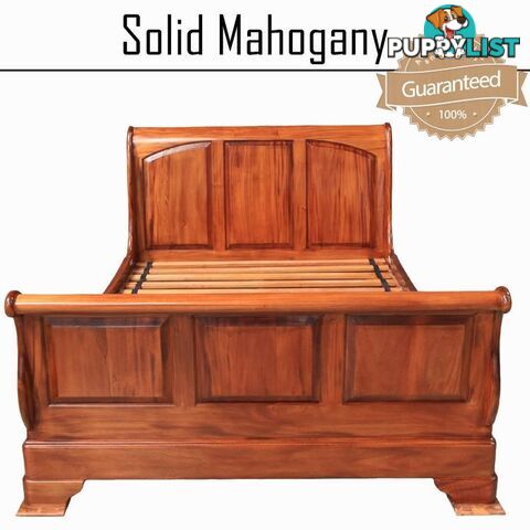 Mahogany Wood Queen Bed Monet Collection