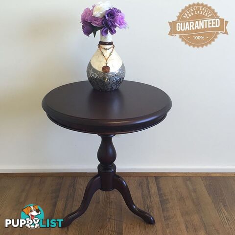 Solid Mahogany Wood Multi Sizes Round Side Table (3 sizes available)