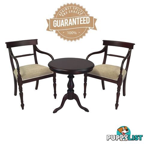 Solid Mahogany Wood Table Set with Arm chair and Dining Chair