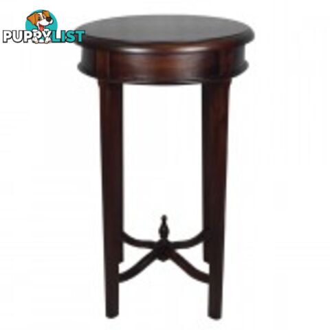 Solid Mahogany Wood Round Lamp Table