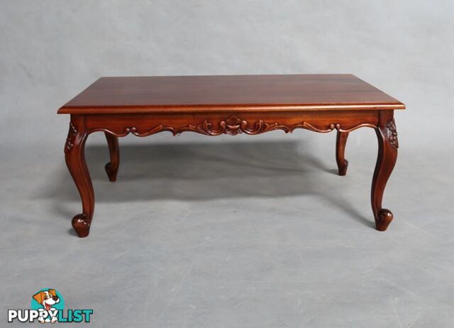 Solid Mahogany Wood Rectangular Coffee Table