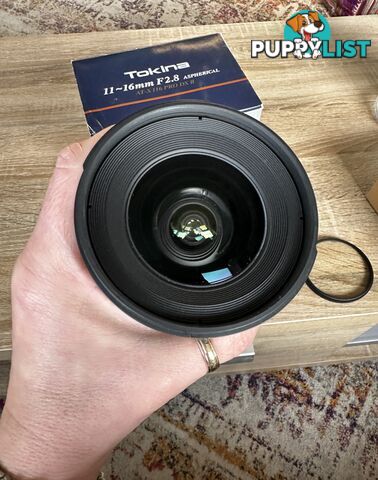 MINT CONDITION Tokina AT-X 11-16mm f2.8 PRO DX II Lens for Canon EOS EF Mount