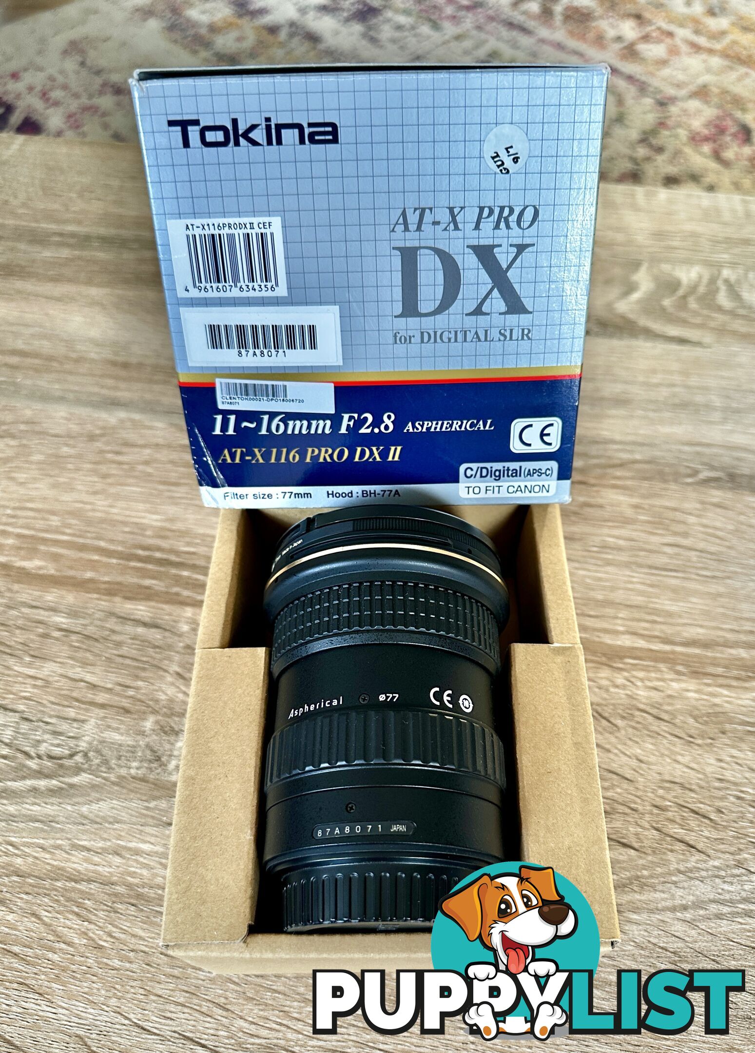 MINT CONDITION Tokina AT-X 11-16mm f2.8 PRO DX II Lens for Canon EOS EF Mount