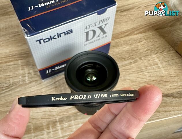 MINT CONDITION Tokina AT-X 11-16mm f2.8 PRO DX II Lens for Canon EOS EF Mount