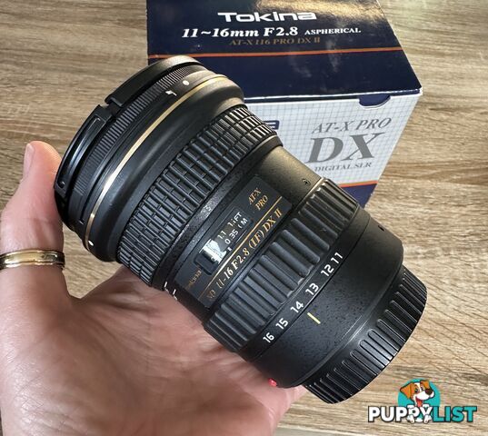MINT CONDITION Tokina AT-X 11-16mm f2.8 PRO DX II Lens for Canon EOS EF Mount