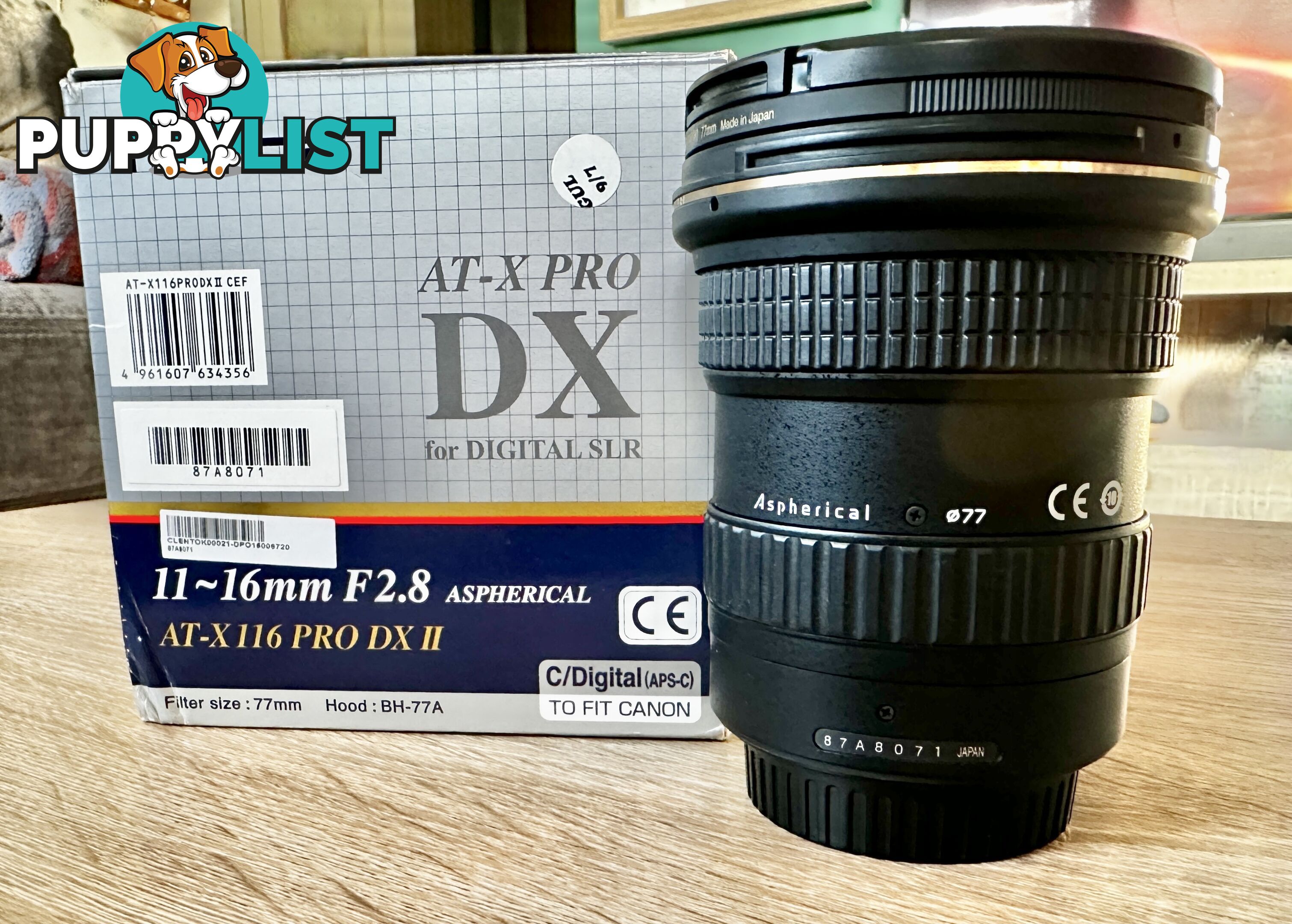 MINT CONDITION Tokina AT-X 11-16mm f2.8 PRO DX II Lens for Canon EOS EF Mount