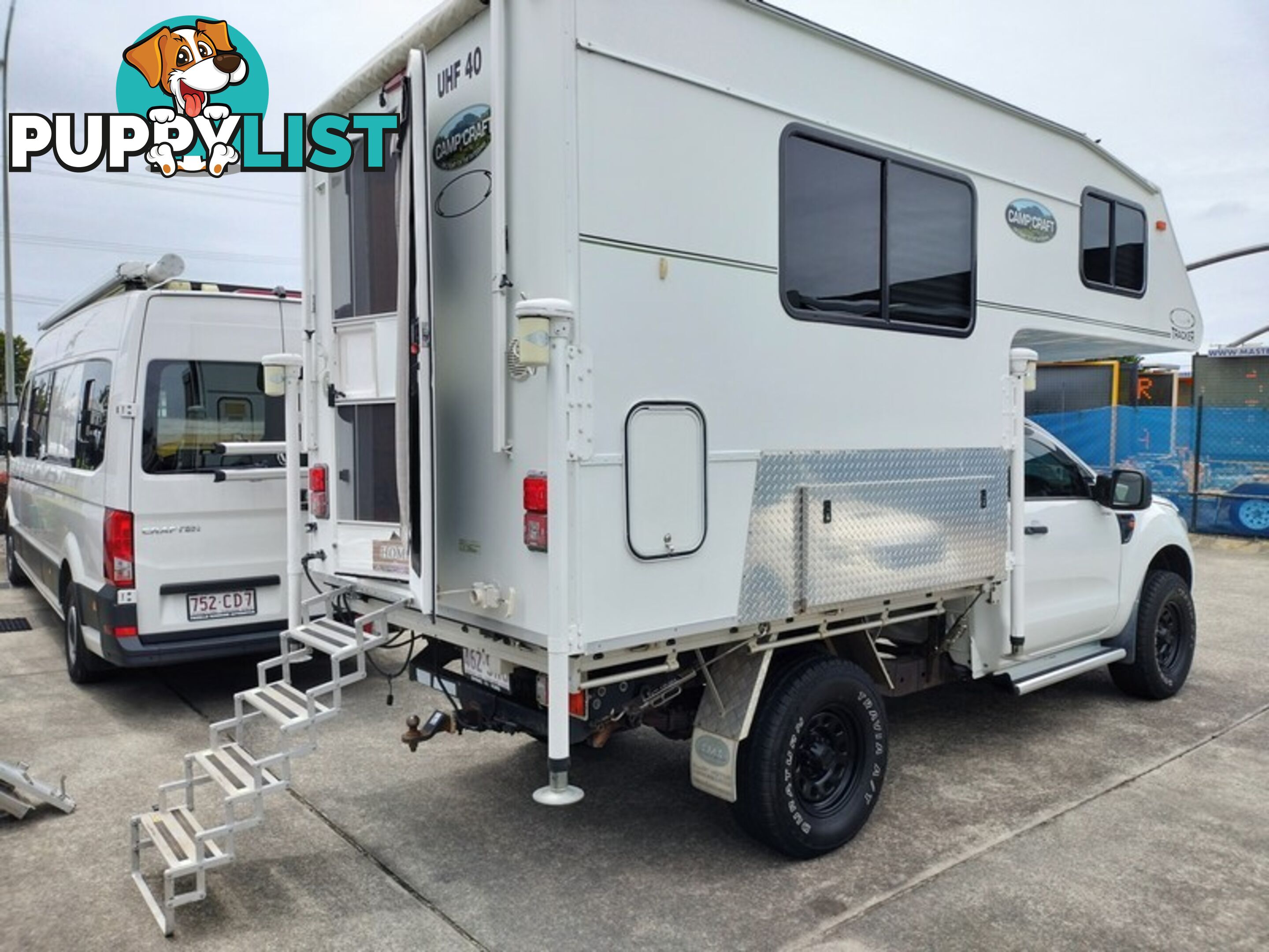 2012 Ford Ranger with slide-on camper