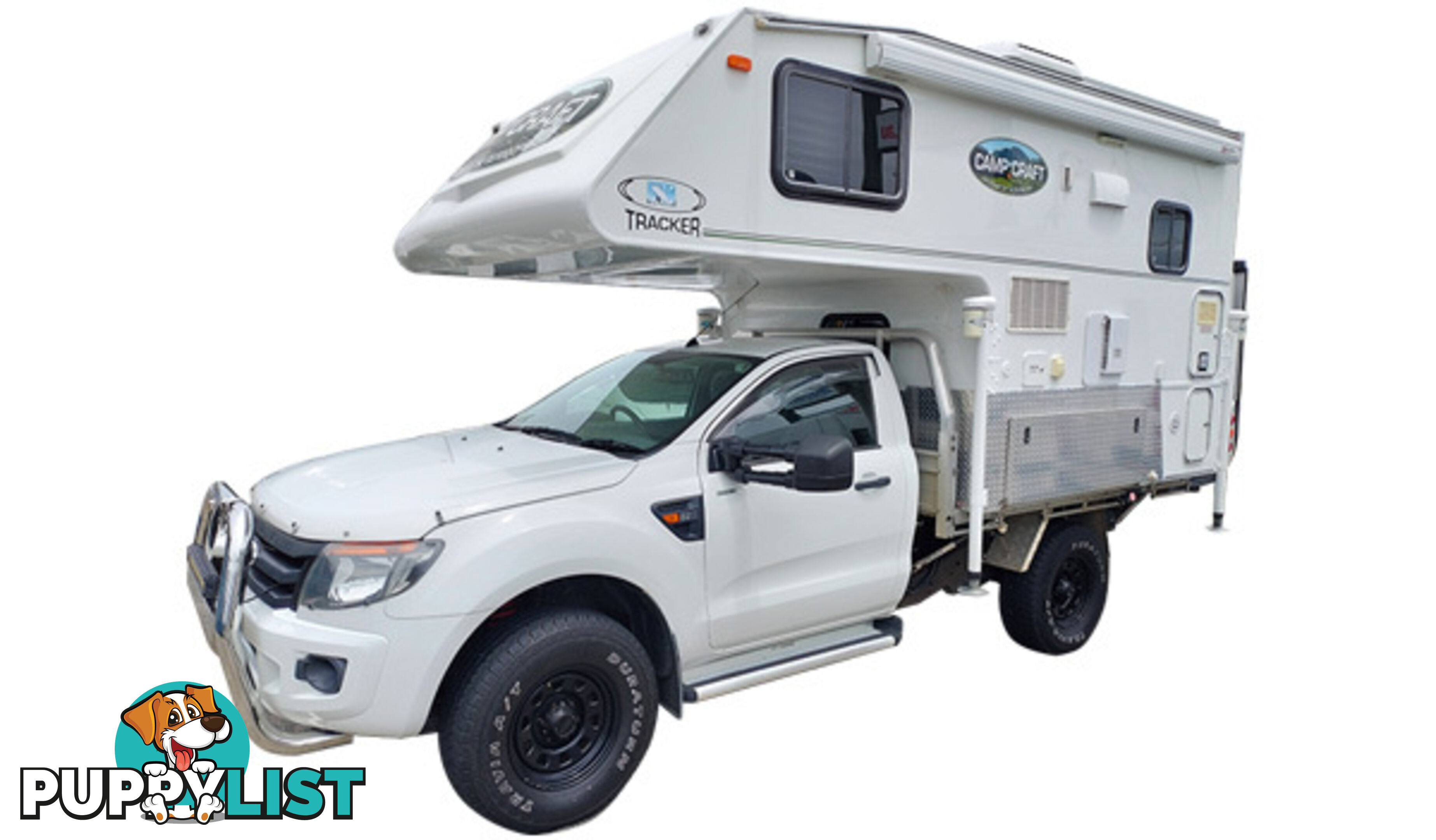 2012 Ford Ranger with slide-on camper