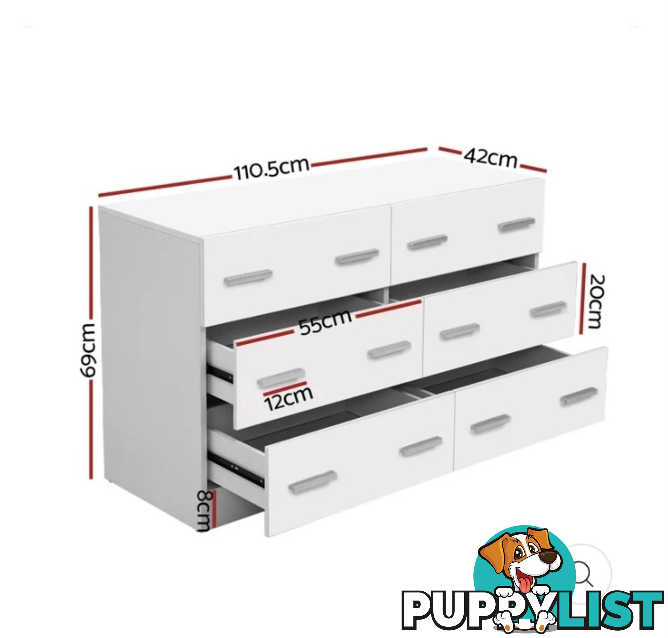 ✨ Brand New 6-Drawer Lowboy