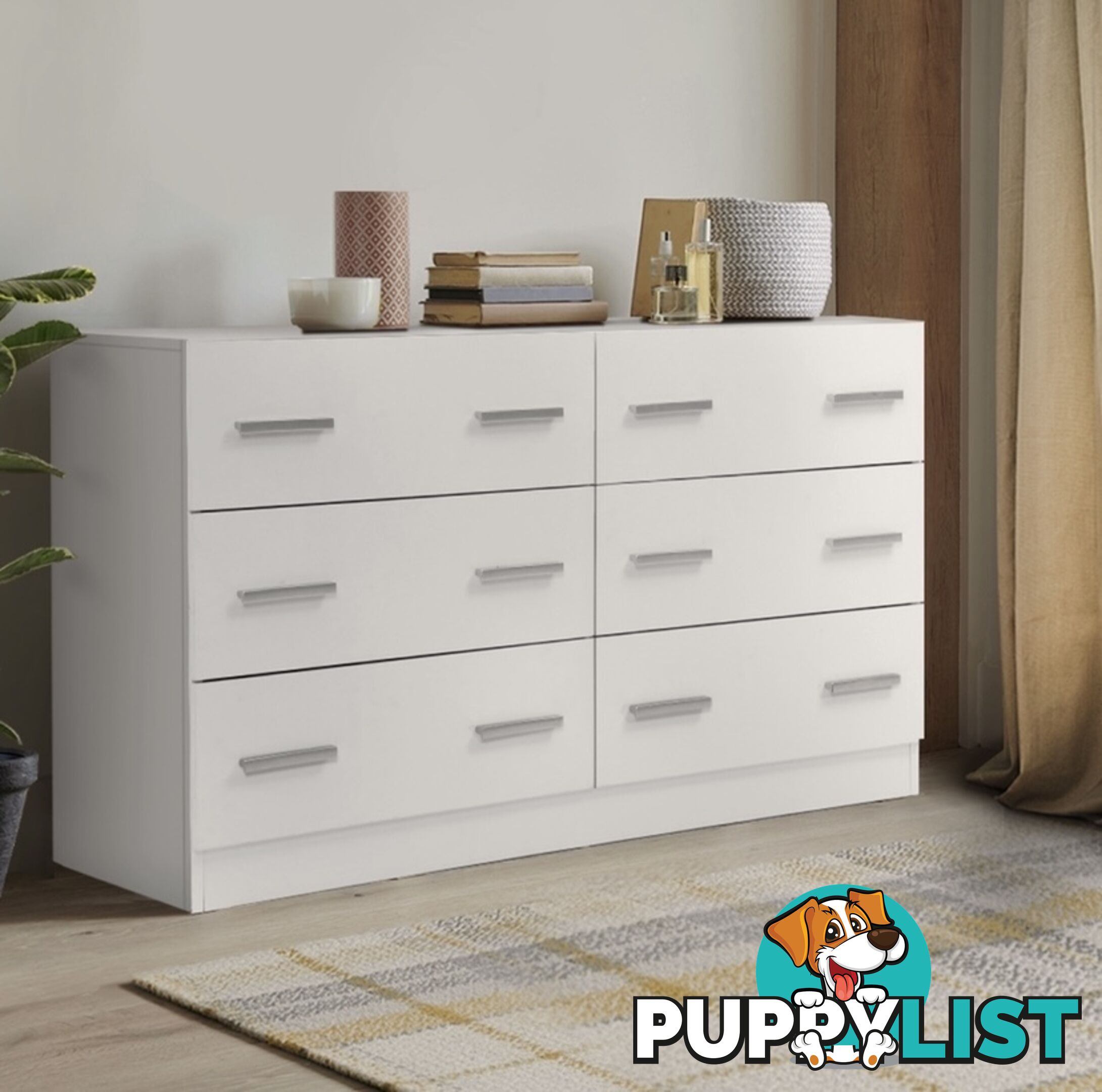 MODERN LOWBOY CHEST OF DRAWERS