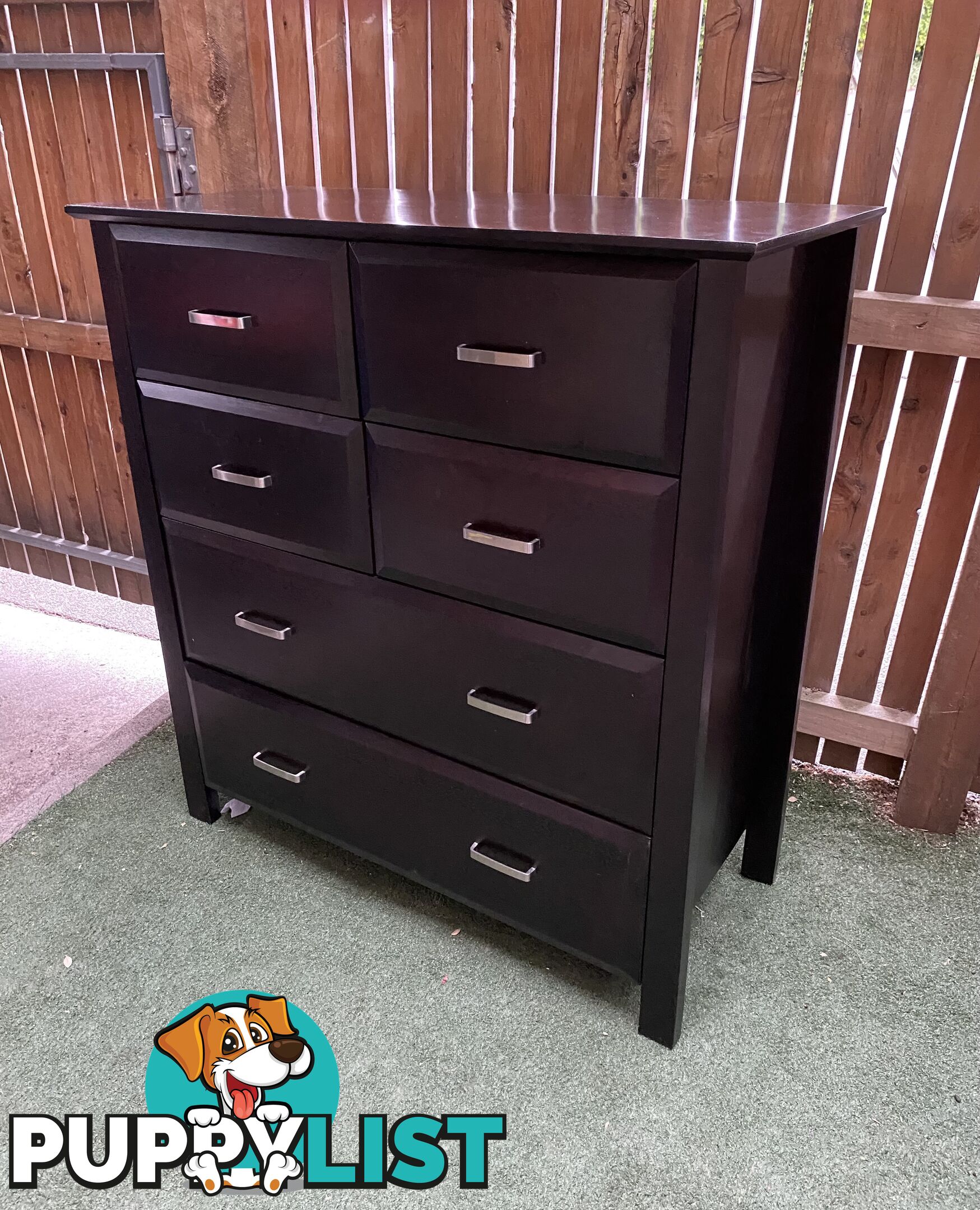 Mahogany Tallboy - 6 drawer