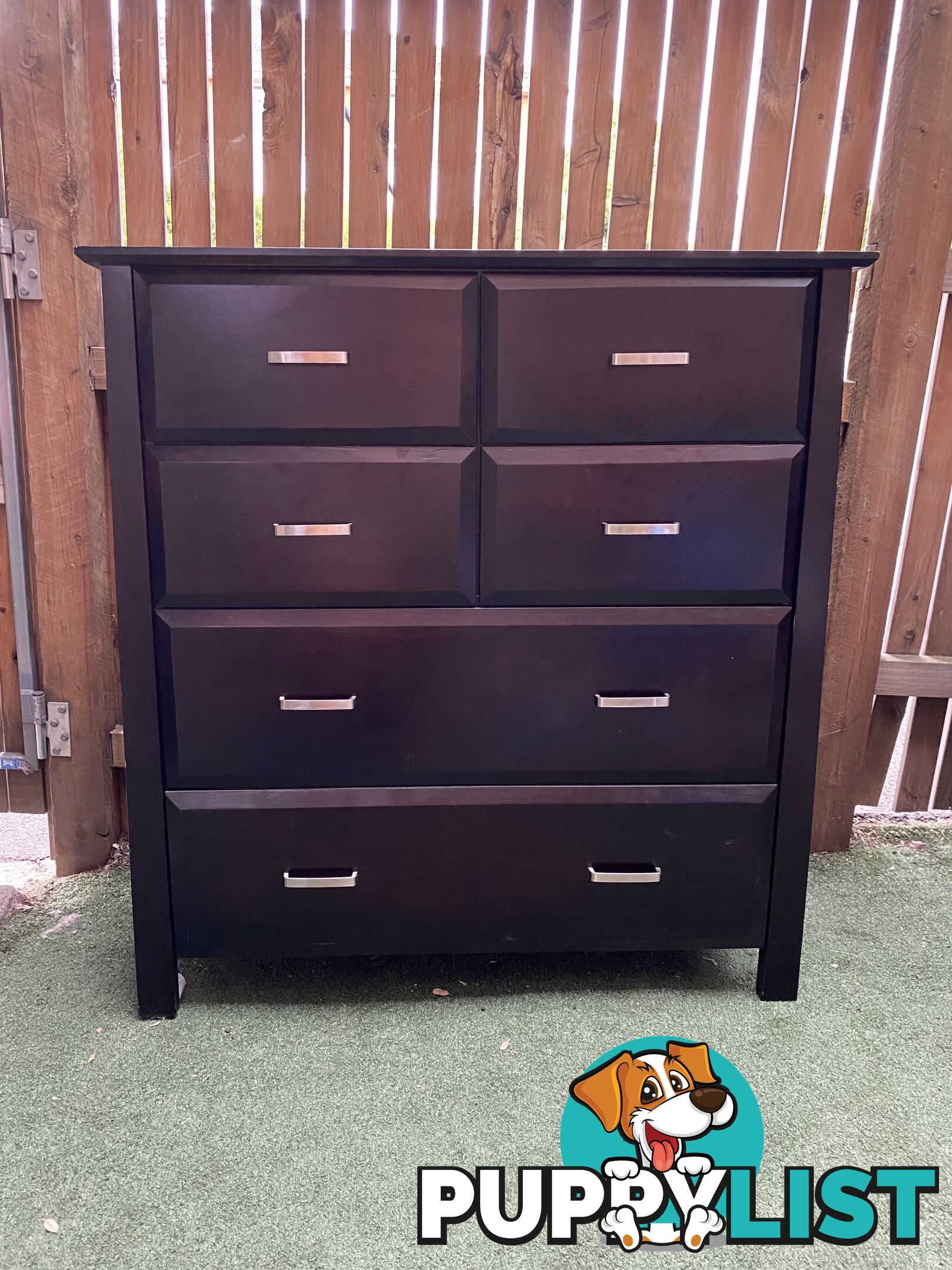 Mahogany Tallboy - 6 drawer