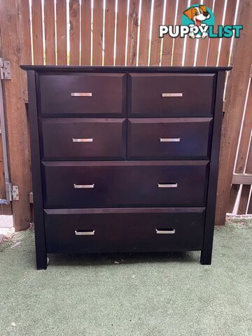 Mahogany Tallboy - 6 drawer