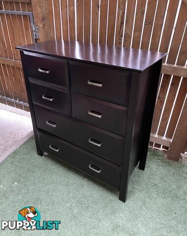 Mahogany Tallboy - 6 drawer