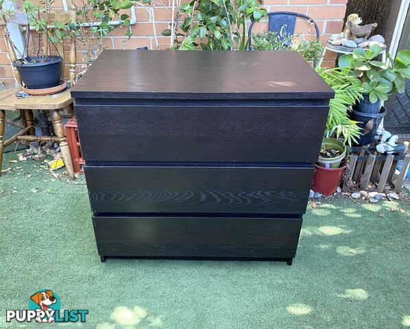 IKEA MALM 3-DRAWER CHEST