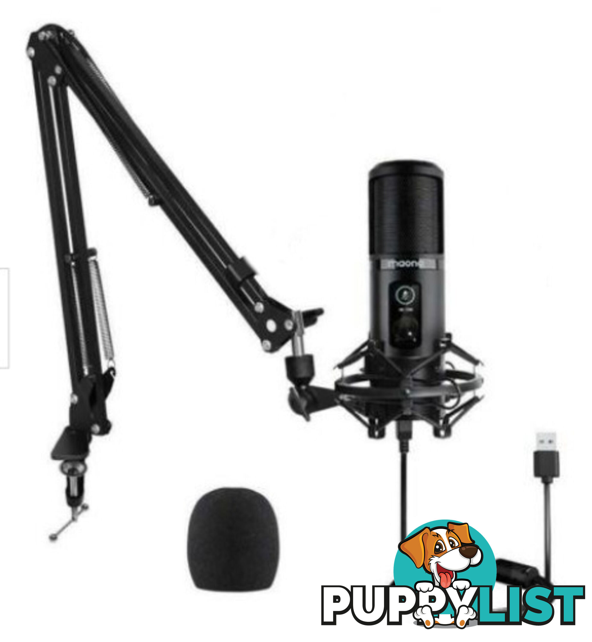 Microphone Maono USB + Suspension Boom Arm Stand - As New