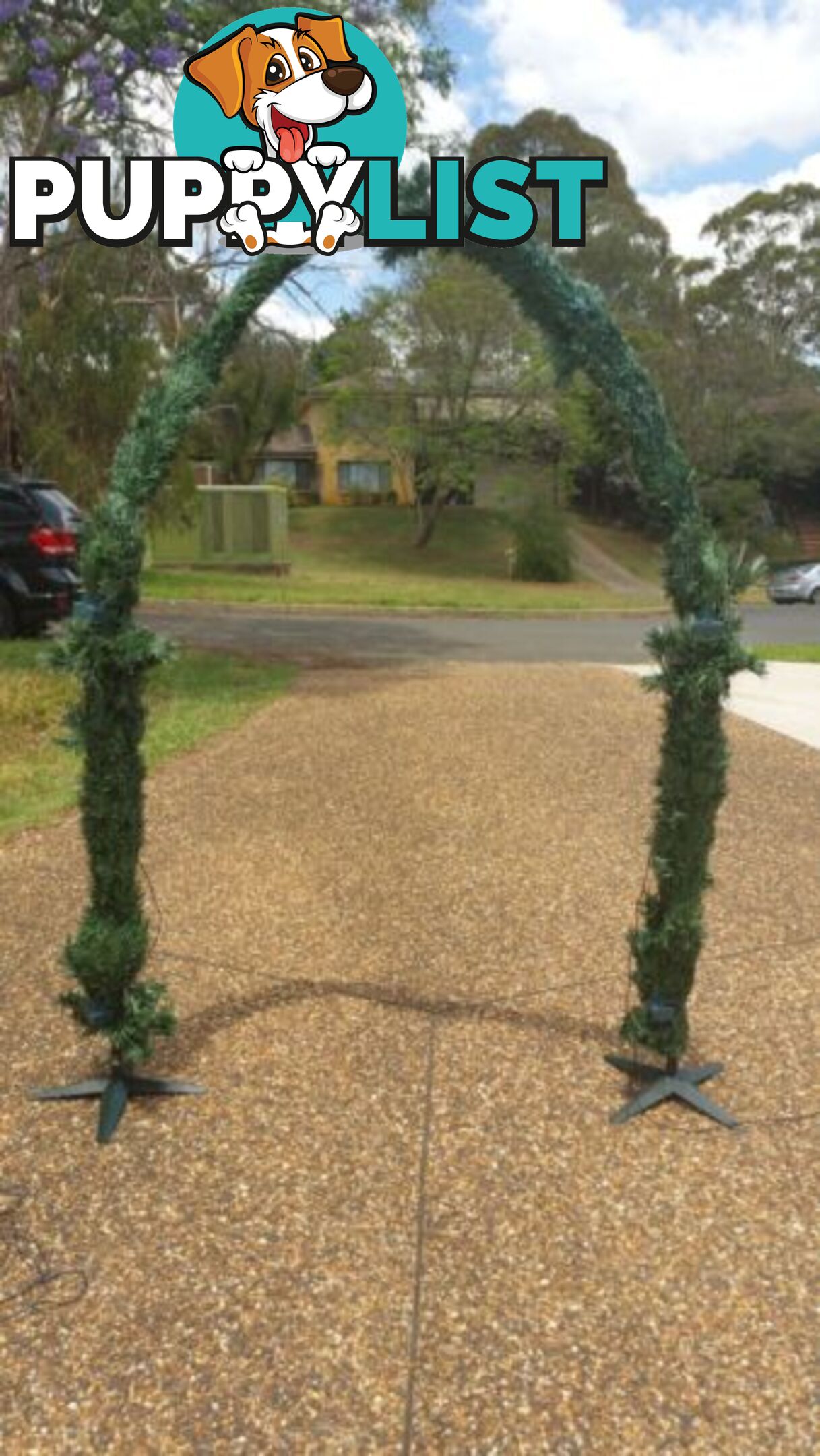 NEW XMAS GARDEN ARCH CHRISTMAS LIGHT FIBRE OPTIC