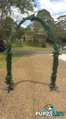 NEW XMAS GARDEN ARCH CHRISTMAS LIGHT FIBRE OPTIC