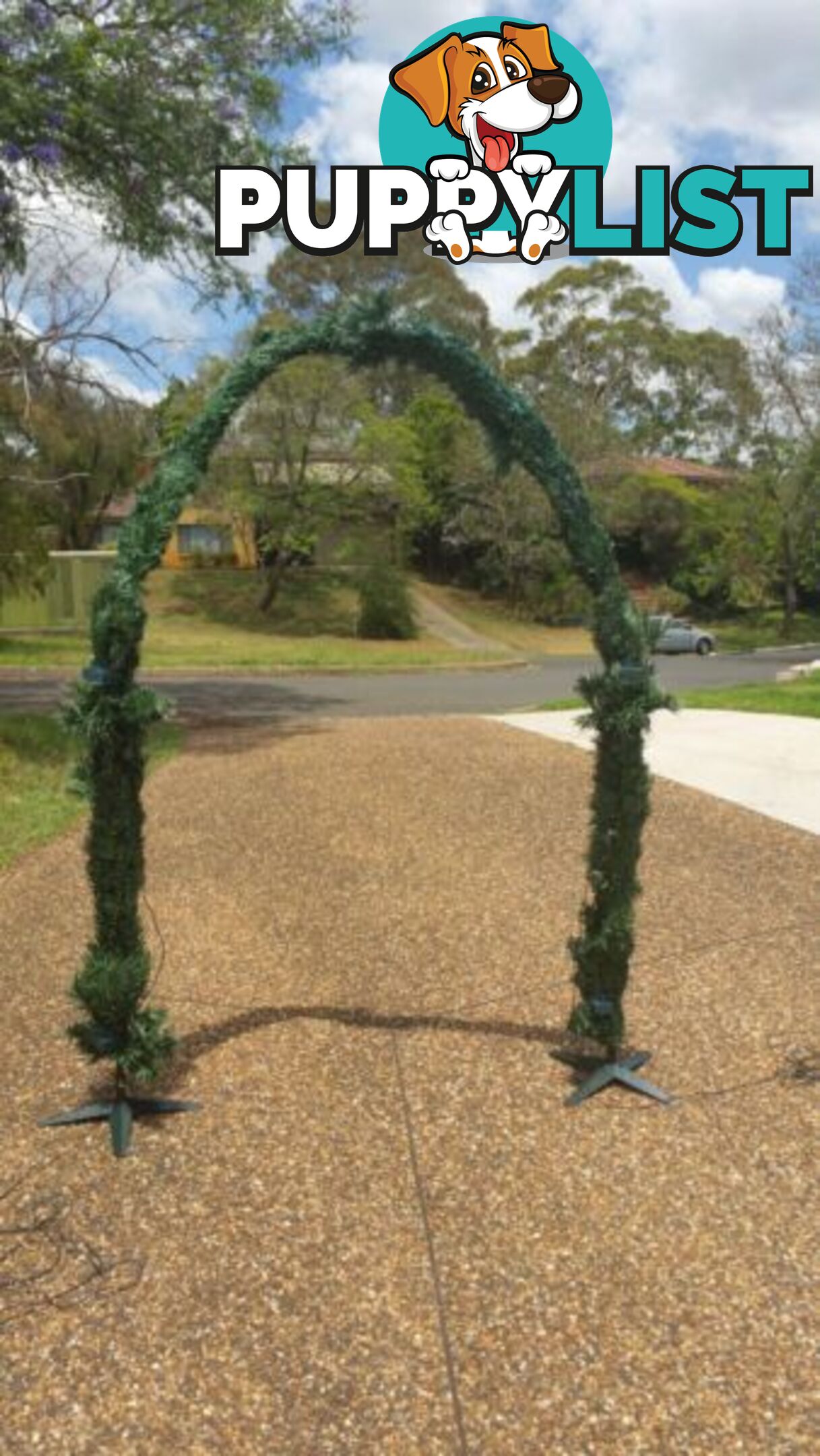 NEW XMAS GARDEN ARCH CHRISTMAS LIGHT FIBRE OPTIC