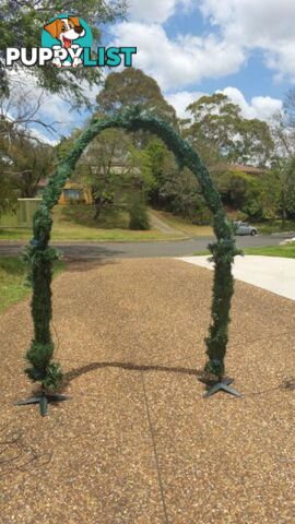 NEW XMAS GARDEN ARCH CHRISTMAS LIGHT FIBRE OPTIC