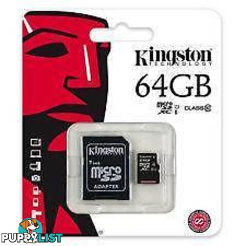 Kingston 64G Micro SD Class 10 with Adaptor