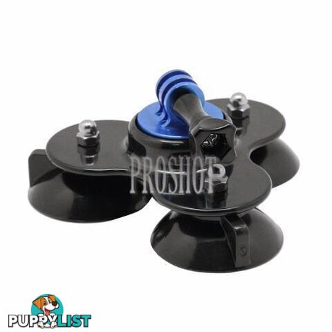 Triangle Direction Suction Cup Mount with Tripod Mount + Handle S